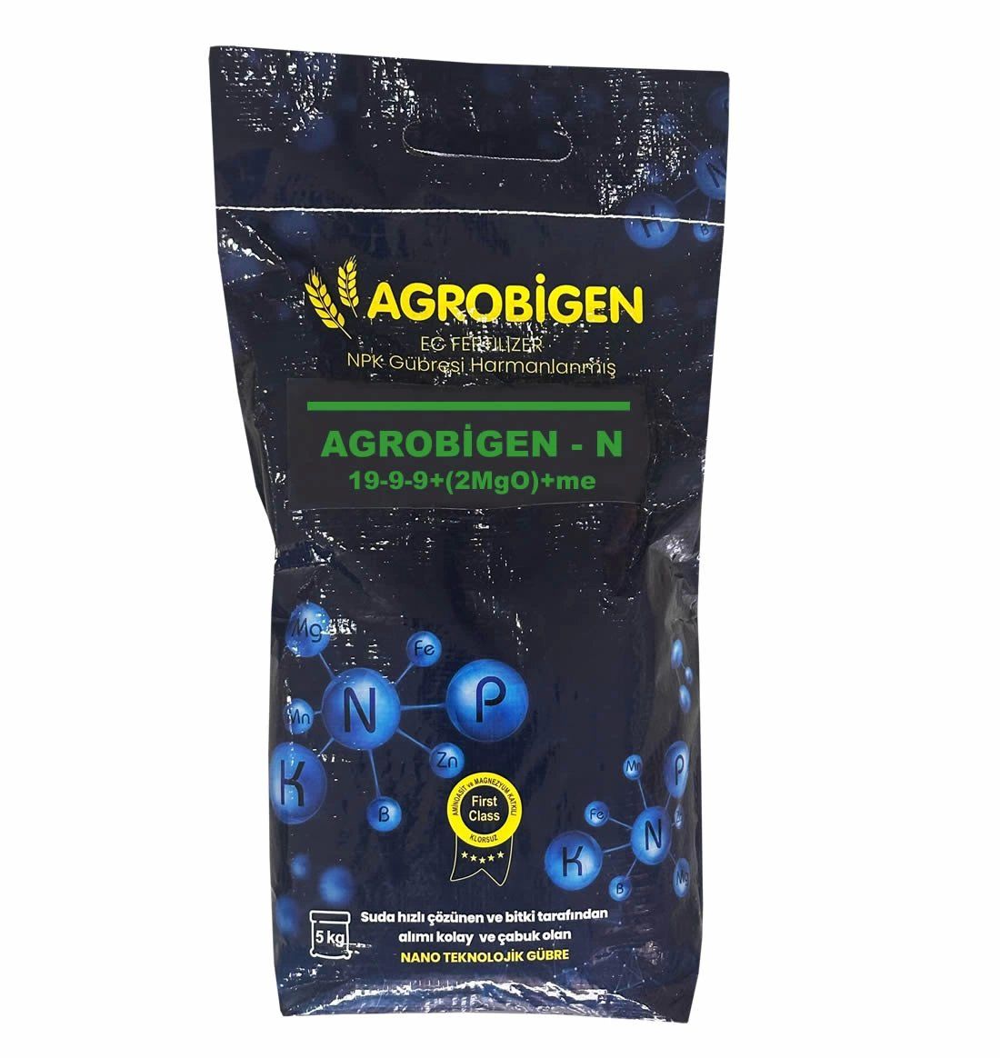 AGROBİGEN-N NPK Gübresi Harmanlanmış 19-9-9+(2MgO)+me 5kg