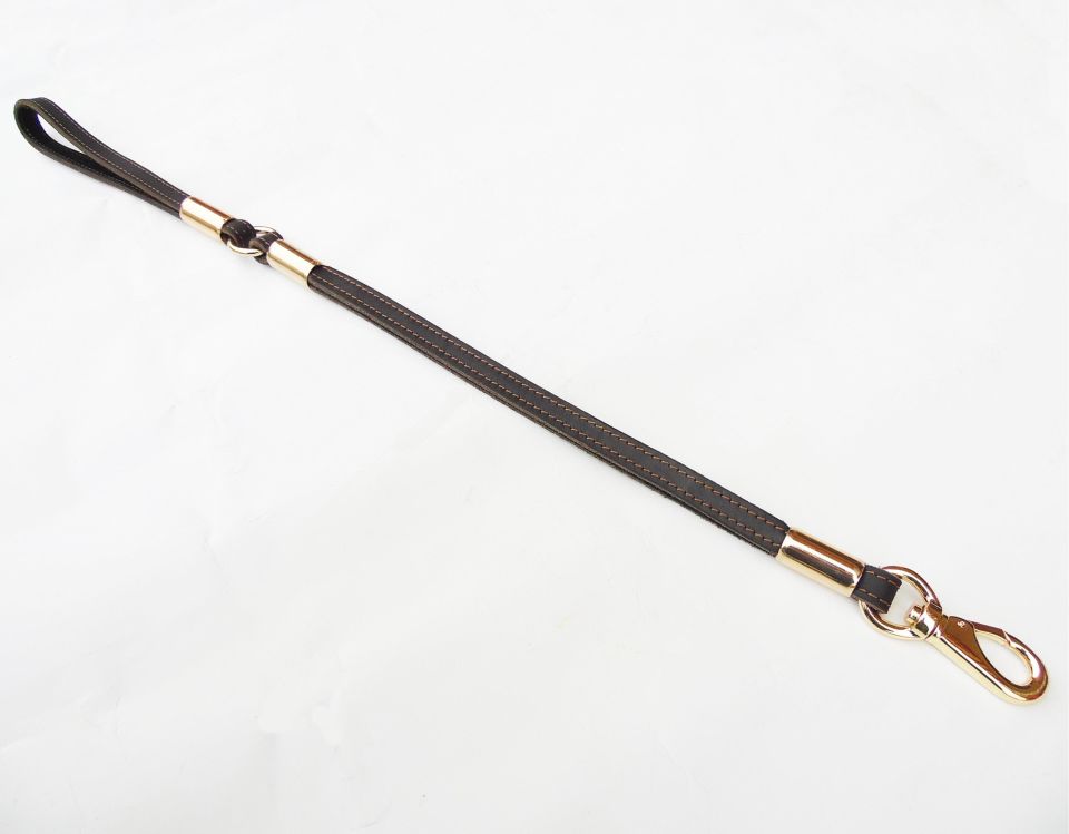 Köpek Kalın Deri Dikişli Uzatma Gezdirme Kayış Tasma 72cm H069
