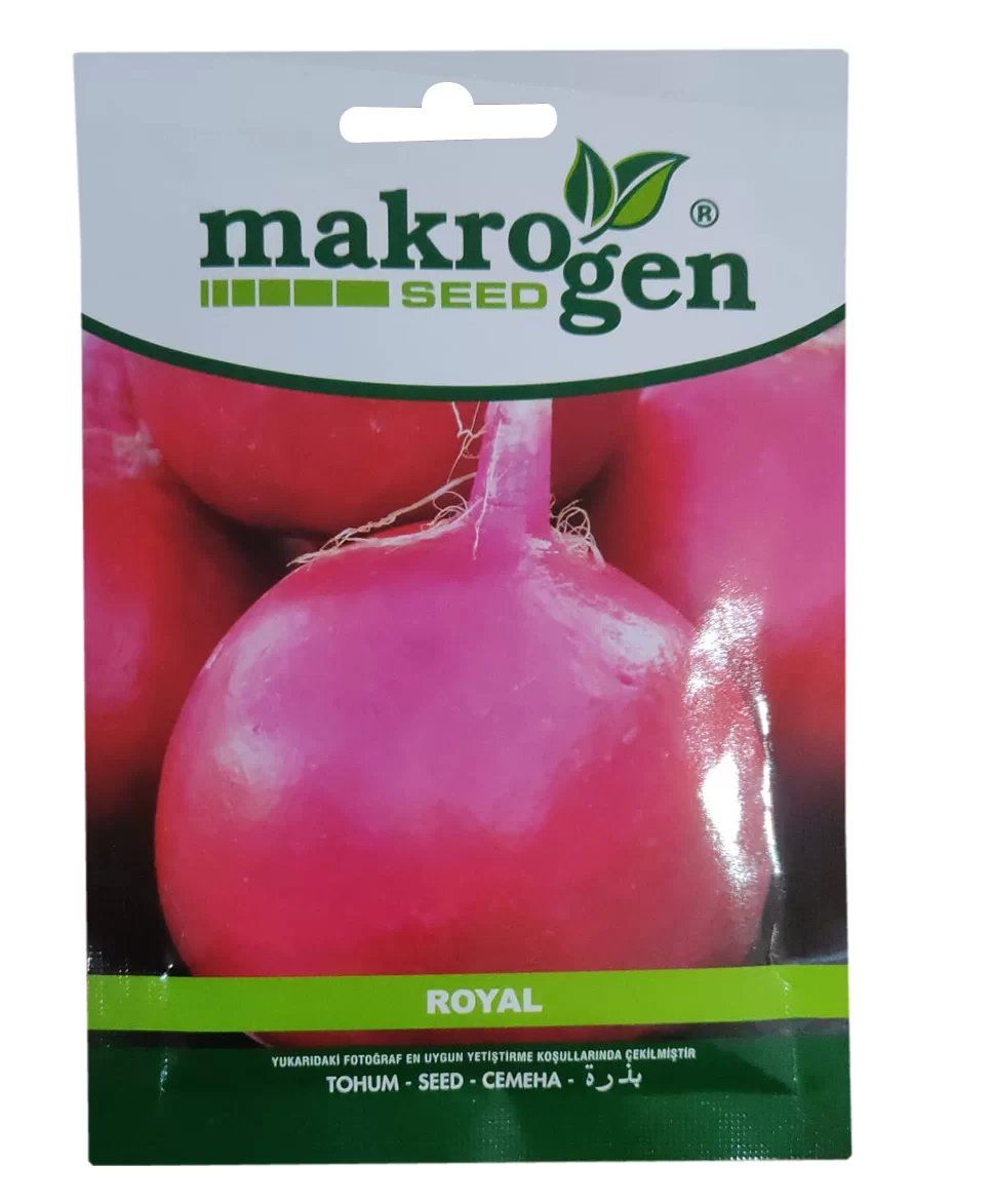 Makrogen Royal İri Kırmızı Turp Tohumu 25gr Paket