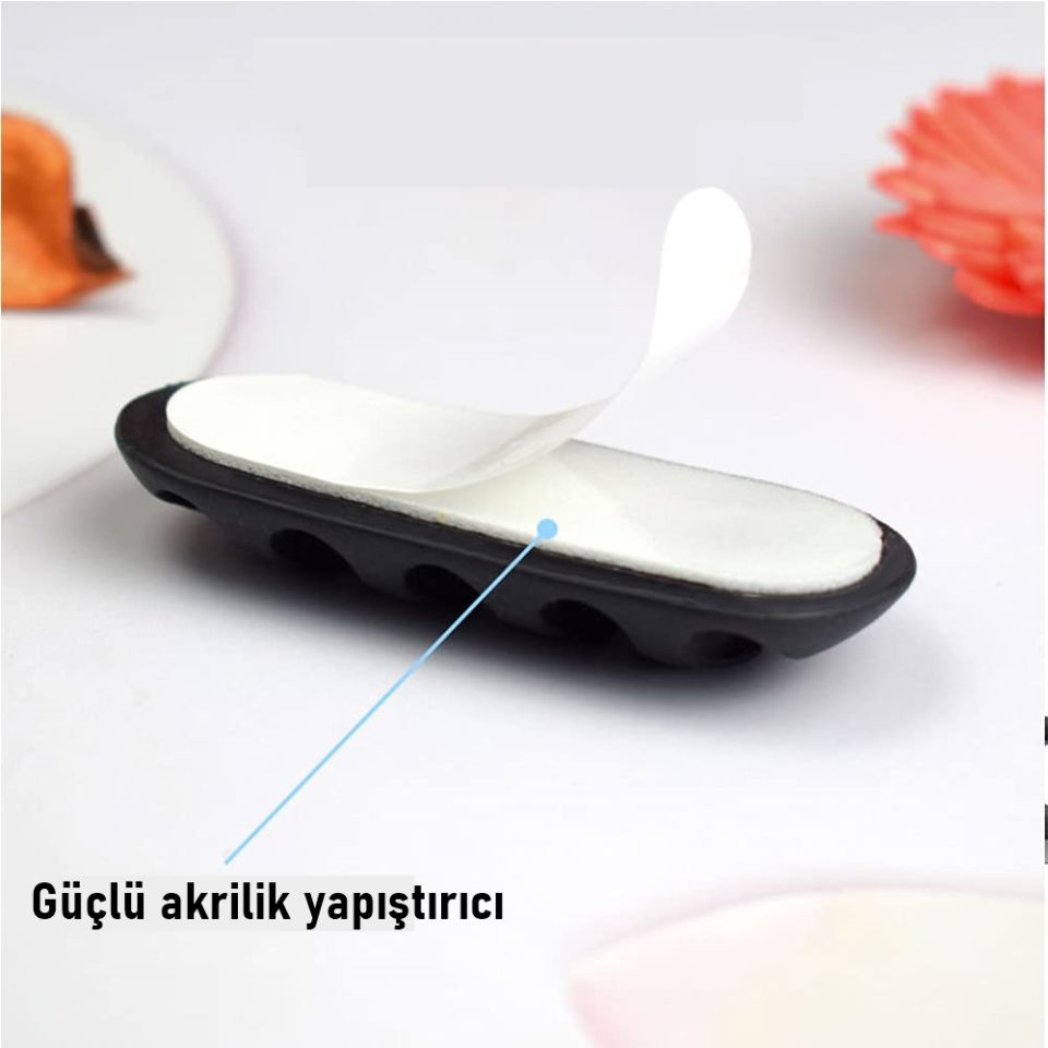 Masa Kenarı Kablo Fiş Tutucu 6 ADET Delapia Design