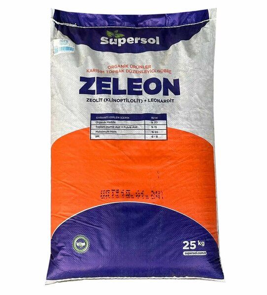 Süpersol Zeleon Zeloit+Leonardit Karışım Toprak Düzenleyici Gübre 25kg